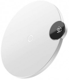 Беспроводное зу Baseus Digtal LED Display Wireless Charger White